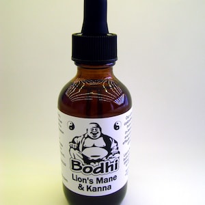 Lion's Mane + Kanna Herbal Tincture - NEW Reformulation! - Cold Steeped Fruits Grown in USA!