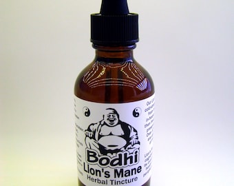 Lion's Mane Mushroom Fruiting Bodies Herbal Tincture (Hericium Erinaceus) - Cold Steeped & Grown in USA!