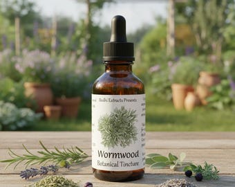 Wormwood Herbal Tincture (Artemisia absinthium) - Powerful Bittering Agent