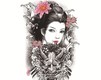 Beauty Beast Tattoo Etsy Israel