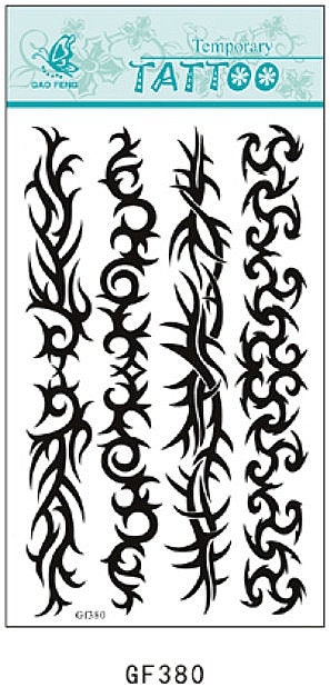 トライバルアームバンド ストライプ トーテム クイーン クラウン 蝶 花