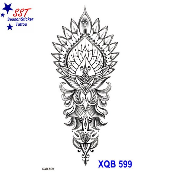 Dream Catcher Flower Lotus Totem Temporary Waterproof Tattoo Etsy 日本 Dream Catcher Flower Lotus Totem Temporary Waterproof Tattoo Etsy 日本
