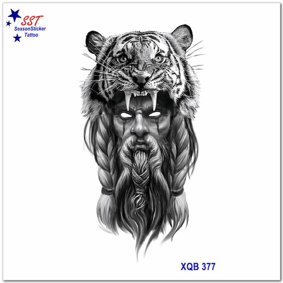 Lot 11 Tatouages Temporaires Homme/femme - Motifs Croix, Lion, Tigre, Rose, Bras