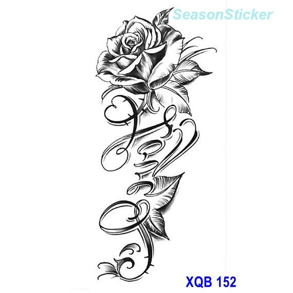 Black Flower Butterfly Temporary Tattoo Rose Sunflower Body - Etsy New Zealand Black Flower Butterfly Temporary Tattoo Rose Sunflower Body - Etsy New Zealand