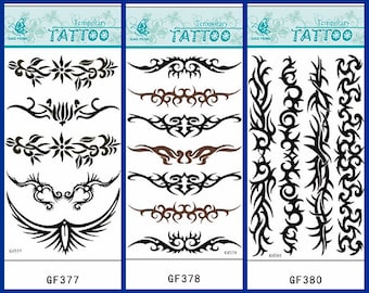 Sun Fire Tribal Armband Totem Waist Arm Neck Temporary Body Tattoo Sticker GFSeries