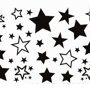 Solid Hollow Stars Set Moon & Sunshine Sun Totem Constellation Zodiac Signs Waist Arm Neck Body Temporary Tattoo Sticker HSCSeries