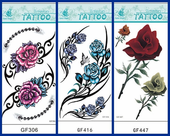 360 Blue Rose Tattoo Designs Illustrations RoyaltyFree Vector Graphics   Clip Art  iStock