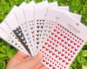 Harten Nail Art Stickers Love Heart Valentijnsdag Extra dunne zelfklevende Nail Art Decals Sticker MeSeries