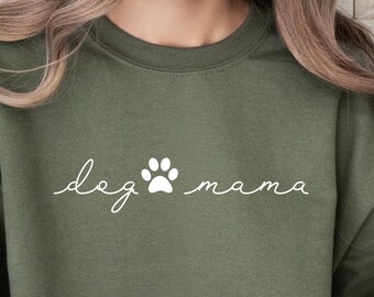 Dog Mama Sweatshirt Gift For Fur Mama, Dog Mom Crewneck, Dog Mom T-shirt