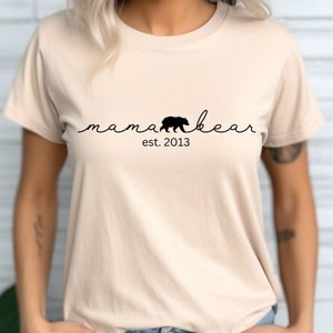 Mama Bear Est Shirt Gift for First Time Mom, Mama Bear Mothers Day Shirt, Mama Bear Shirt First Mothers Day Gift