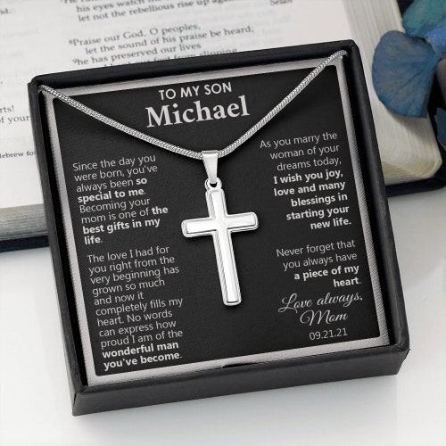 To My Son on His Wedding Day Wedding Gift for My Son Etsy