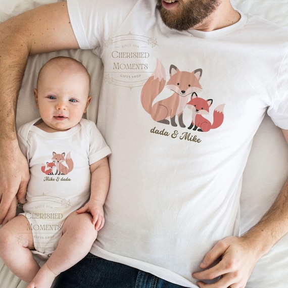 Personalized Dad and Son Matching Shirts Dad and Son Outfits