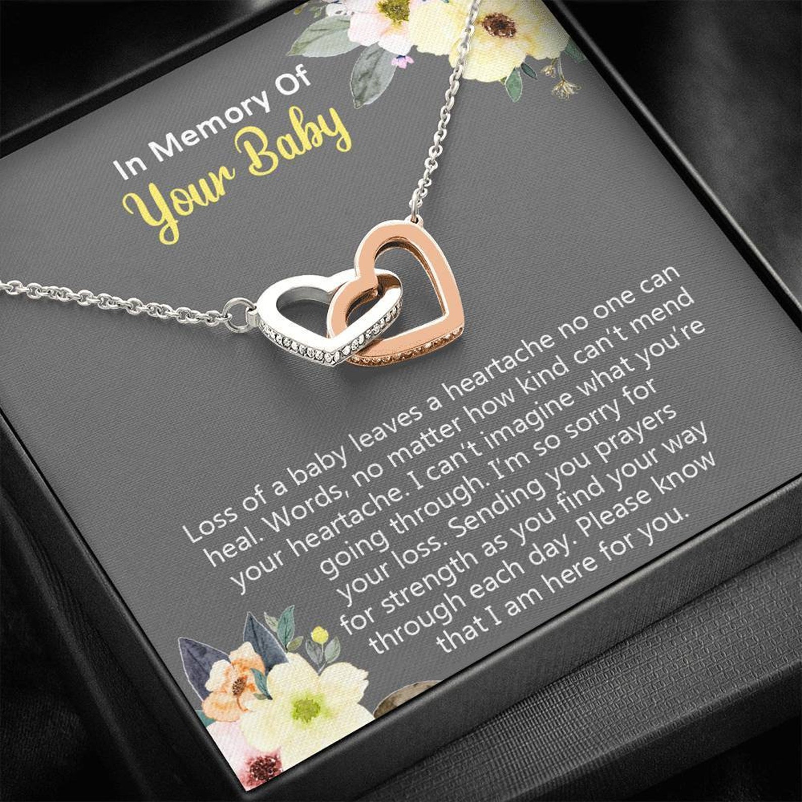 Miscarriage Gift Keepsake Miscarriage Necklace Loss Of A  Etsy