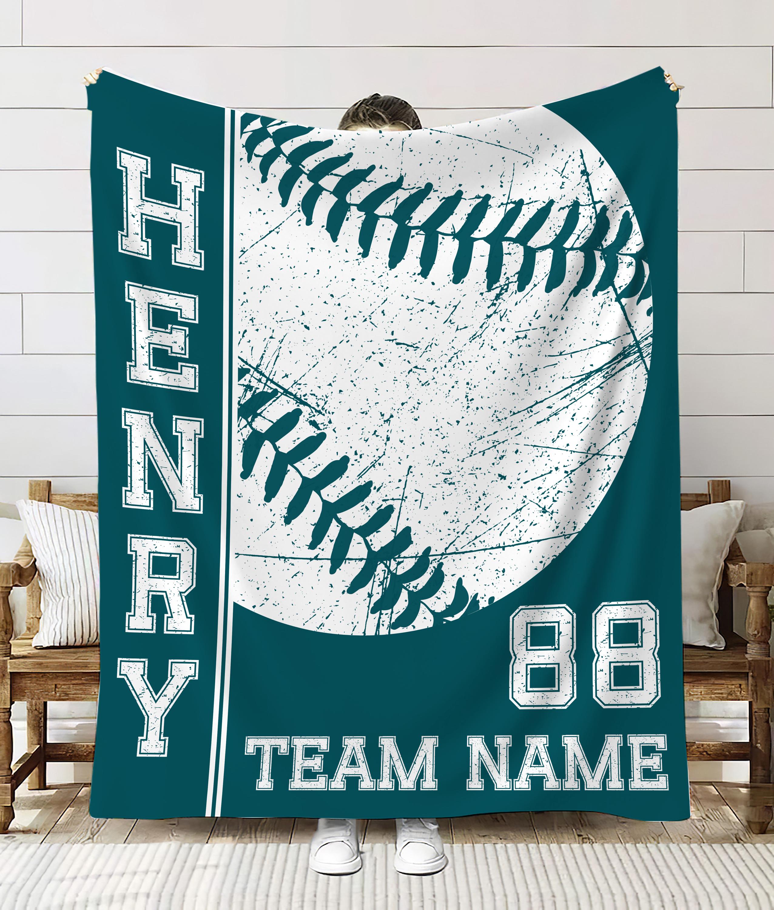 amajin Baseball Blanket for Grandson - Etsy
