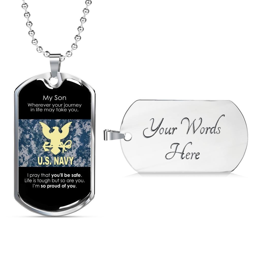 United States Navy Deployment Gift For Son Engraved Military Etsy