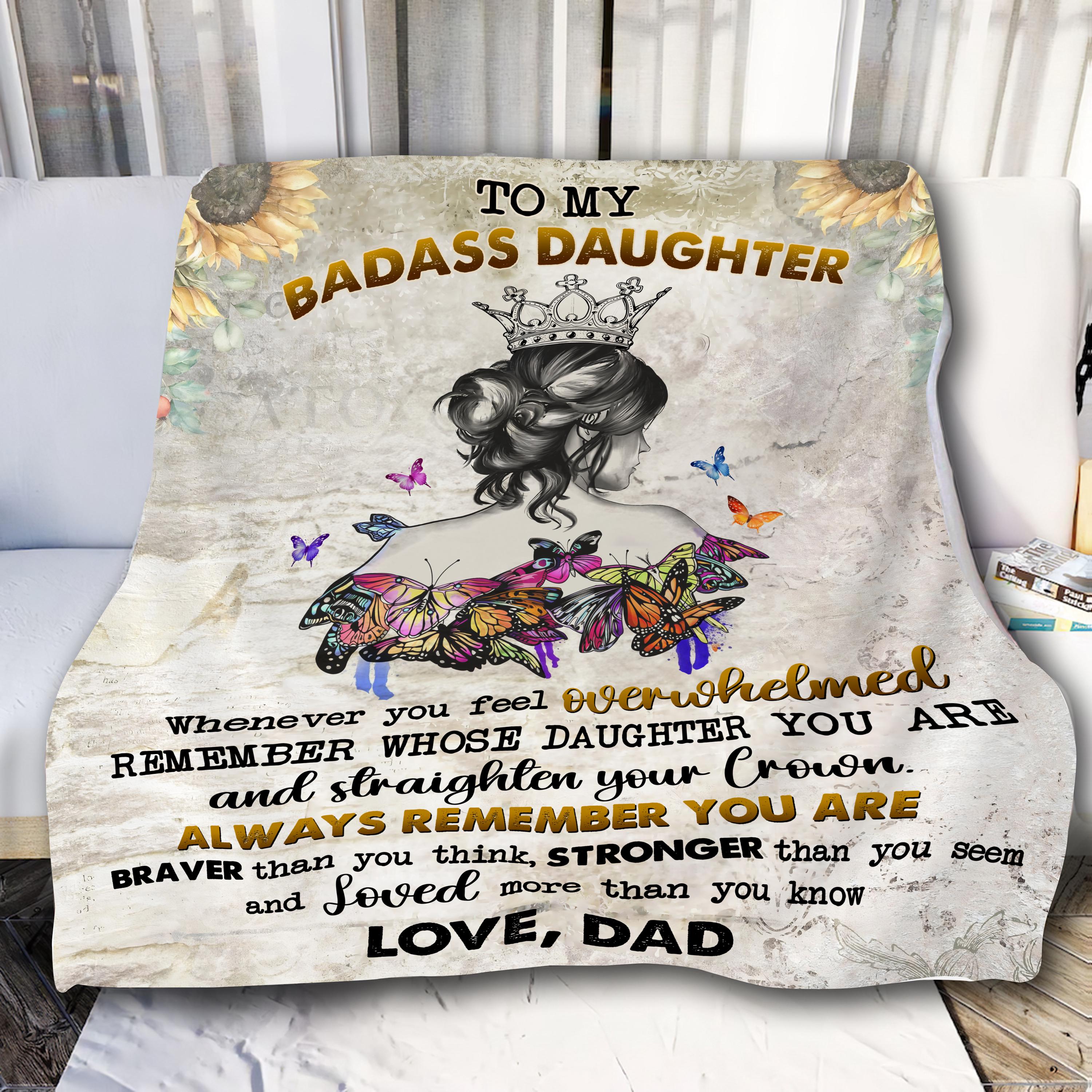 Straighten Your Crown Daughter Blanket Etsy