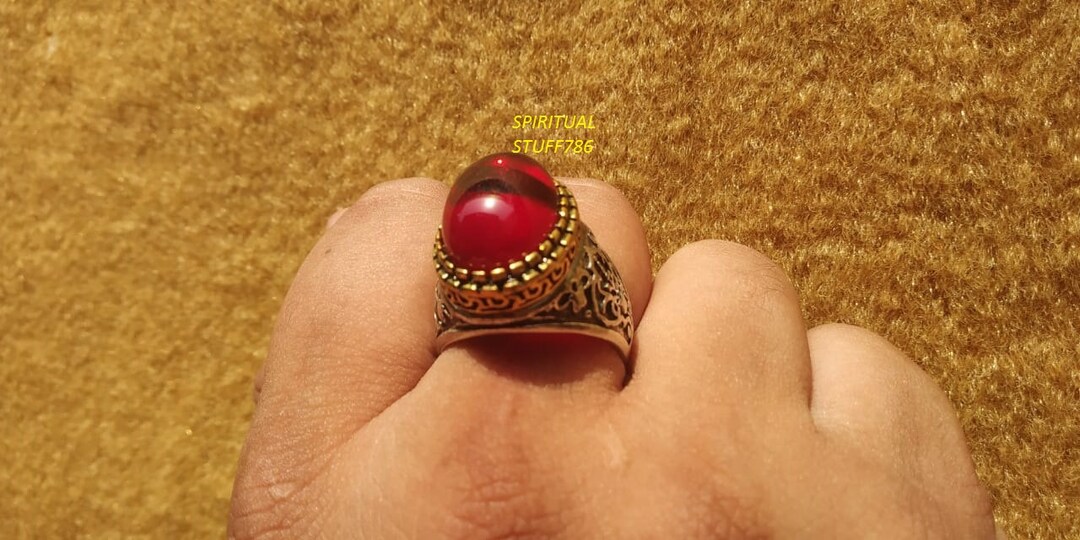 Very Beautiful and Powerful Magical RED STONE Ring 51000 Spells Lottery ...