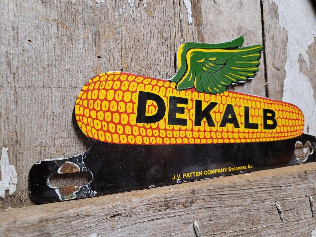 Dekalb Tag Topper VINTAGE PORCELAIN SIGN Gas Motor Oil Soda Etsy