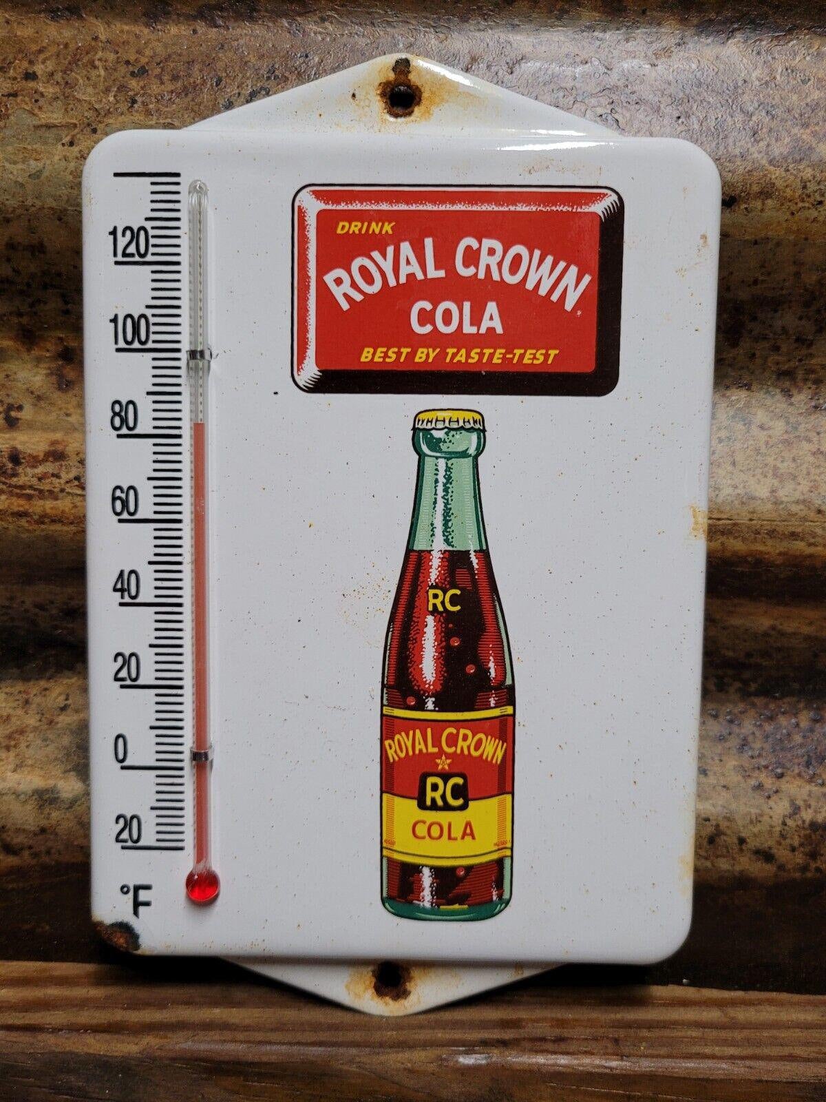 【 Crown Colaロイヤルクラウンコーラ】ヴィンテージ温度計 50s royal crown cola ヴィンテージ サーモメーター ロイヤル