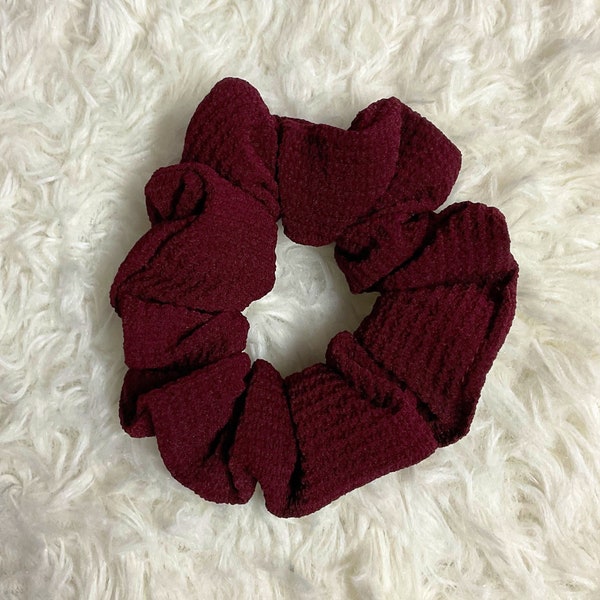 Burgundy Scrunchie