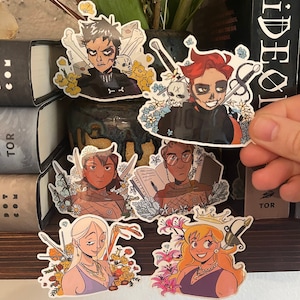 Gideon the Ninth 3&quot;x3&quot; six sticker bundle