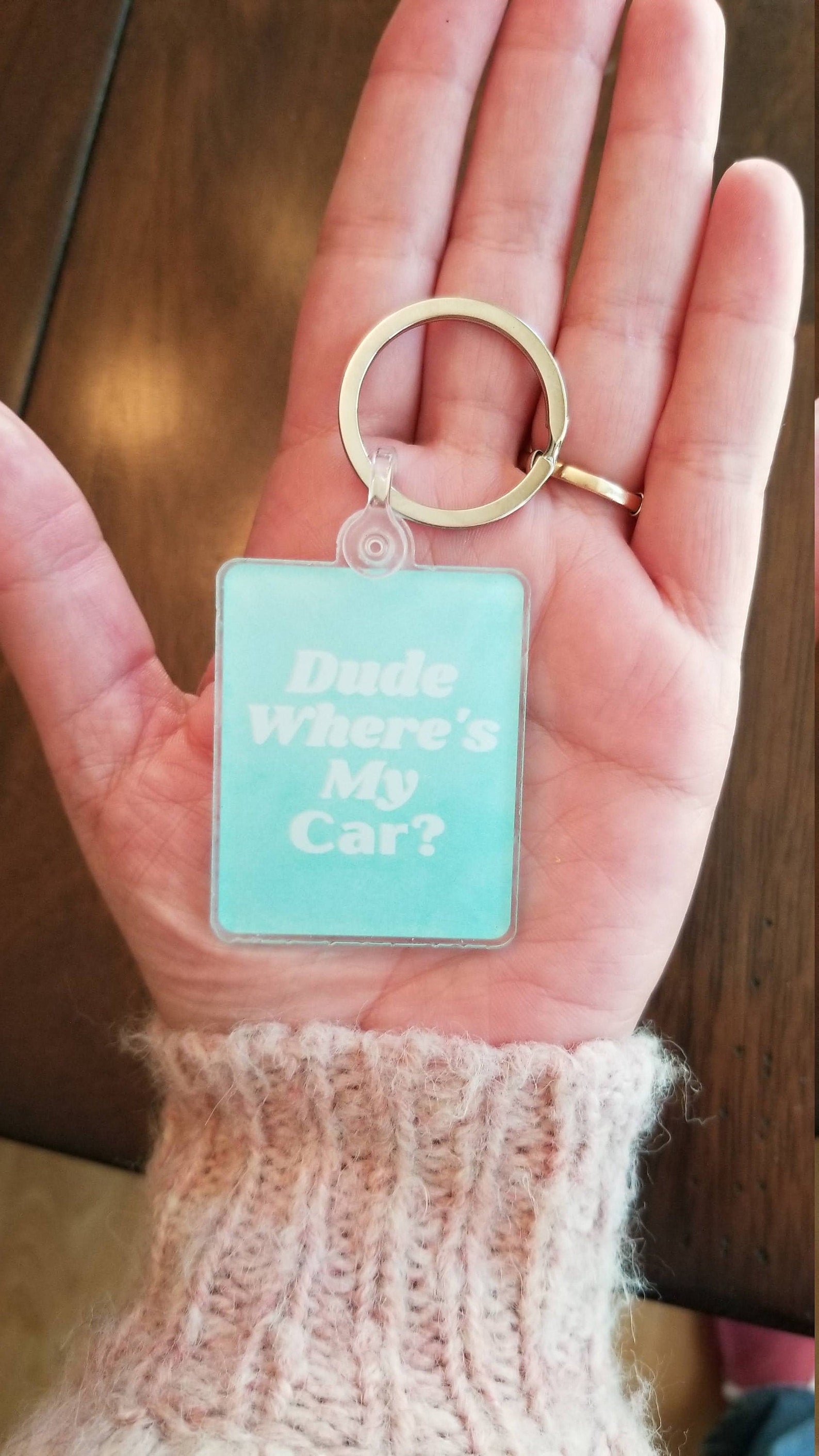 Dude Wheres My Car Keychainkey Tagretro Keychain Etsy