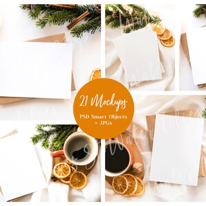 Christmas Card Mockup Bundle, Mockup Christmas card Bundle, Holiday Card Mockup Bundle, Mockup Holiday card, Winter Card Mockup Bundle