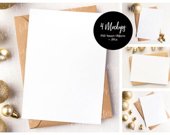 Christmas Mockups Bundle, Mockup Christmas card, Christmas Invitation Mockup, Holiday Card Mockup Bundle, Card Mockup, Mockup Holiday card