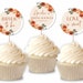 Editable Fall Bridal Shower Cupcake Toppers Printable Boho Floral Fall ...