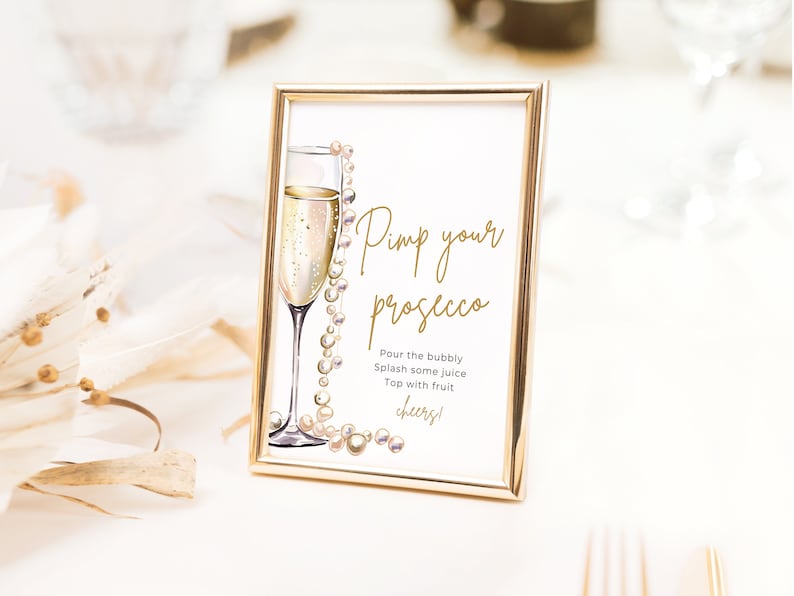 Pearls and Prosecco Bridal Shower Games, Minimalist Pearls & Prosecco Bridal Shower Game Bundle, Printable Bridal Party Games Package PP2 image 6