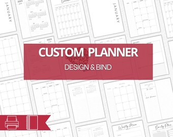 Print your Custom Planner. Spiral Bound, Soft Cover. Monthly, Weekly, Daily Planners. 2023 Custom Calendar. Personalize with Foiling Add On