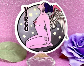 Sexy Zodiac Horoscope Astrology Babes Collection - Virgo Sticker