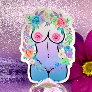 Floral Femme Gradient Sticker