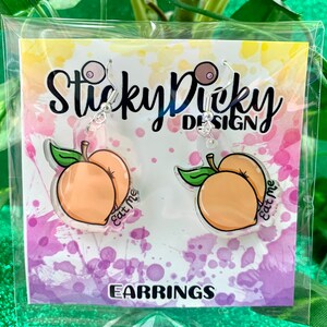Eat Me Peach Earrings