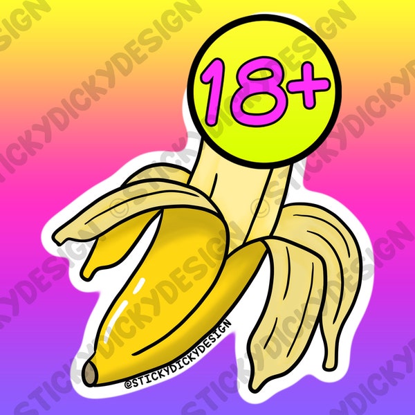 Banana Dick Sticker