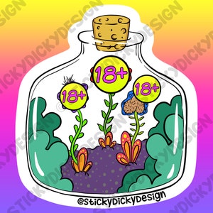 Jar Junk Terrarium Sticker