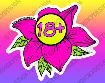 Pink Dong Flower Sticker