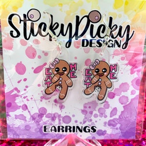 Eat Me Gingerbread Girl Earrings
