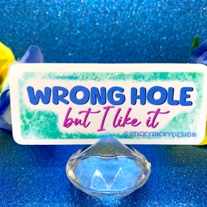 Wrong Hole But I Like It Sticker