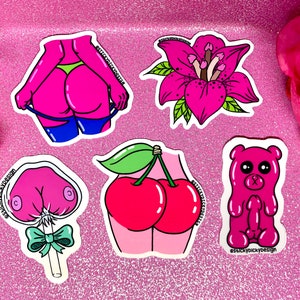 Naughty Pink Aesthetic Sticker Pack #2