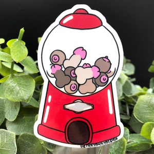 Junk Candy Gum Ball Machine Sticker