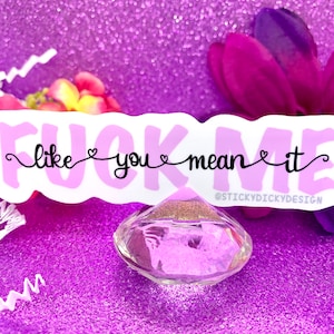 Fk Me Like You Mean It Word Sticker
