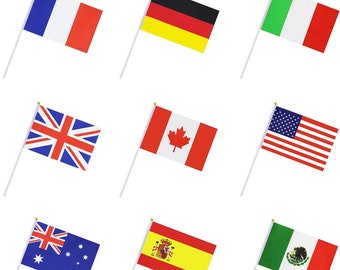 50 Cloth Flags From Around the World