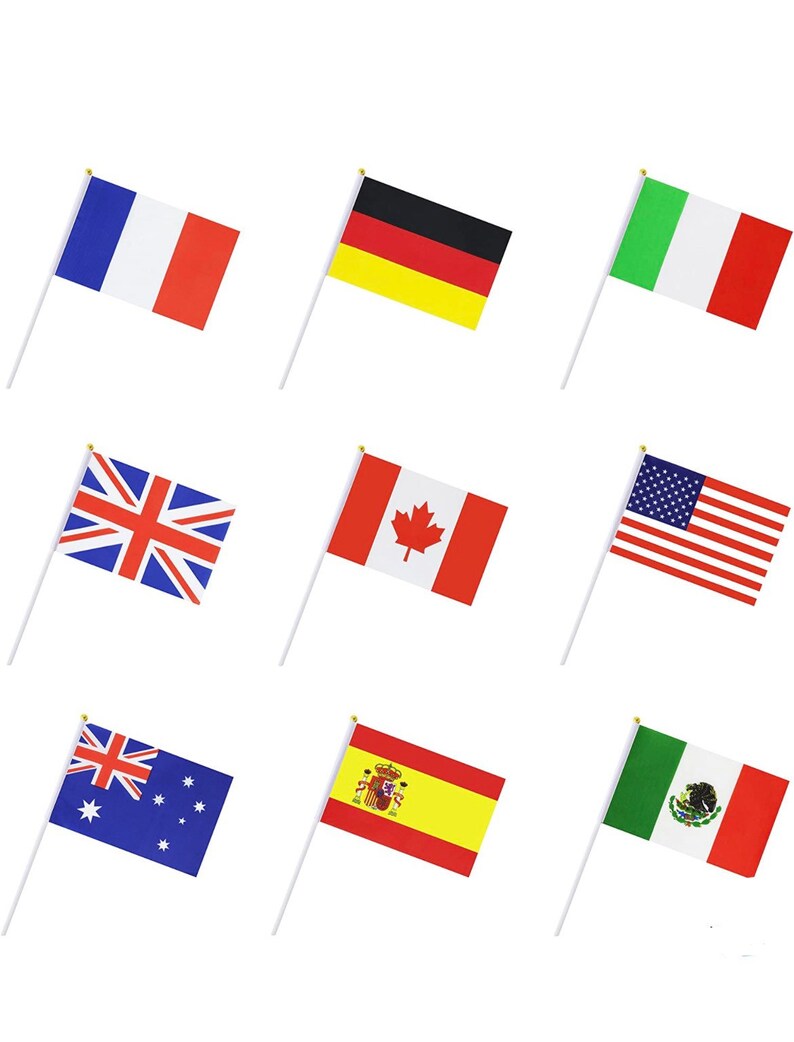 50 Cloth Flags From Around the World image 1