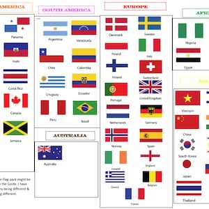 50 Cloth Flags From Around the World image 3