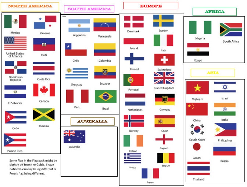 50 Cloth Flags From Around the World image 3