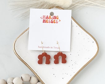 CLAY EARRINGS | Rainbow Dangles | Rainbow Earrings