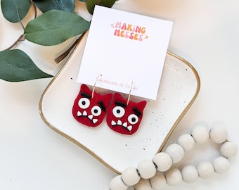 TEACHER EARRINGS | Monster Earrings | Back To School Earrings | Making Messes Co