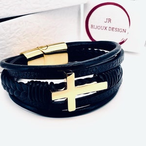 Gourmette Pour Homme Acier Titane Noir Au Vertu Thérapeutique ZB0323