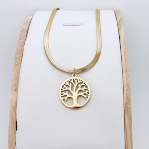 Stainless steel tree of life pendant • Symbol of strength & harmony • Elegant and timeless jewelry • Perfect gift idea